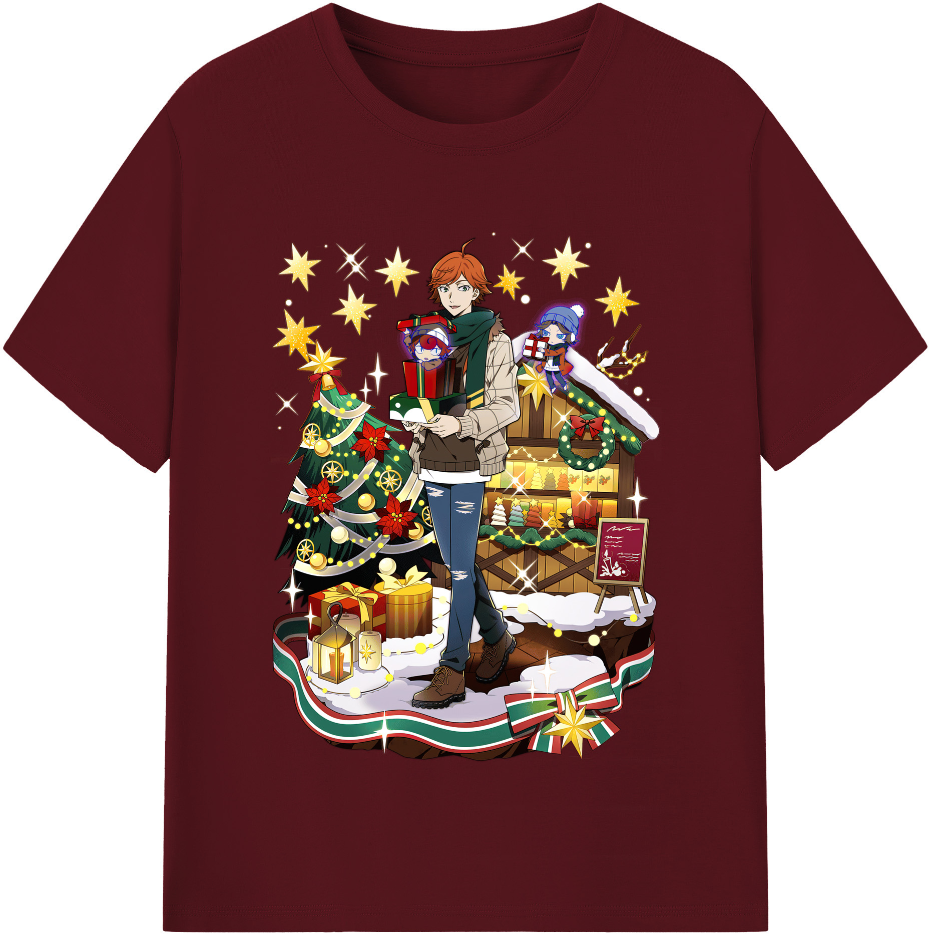 （画像用） 文豪ストレイドッグス Bungo Stray Dogs 綿100％半袖Tシャツ（フロントプリント）
